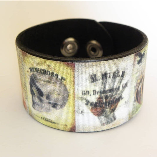 Steampunk Leather Cuff Bracelet