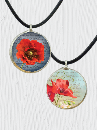 Double-Sided Lest We Forget Pendant