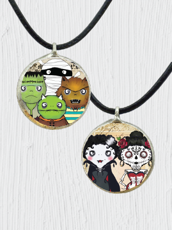 Double-Sided Monster Pendant