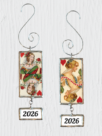 Double-Sided Queen of Hearts Pendant