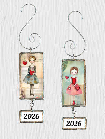 Double-Sided Valentine Gals Pendant
