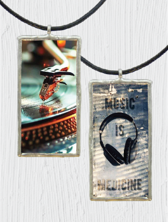 Double-Sided Music Lovers Pendant