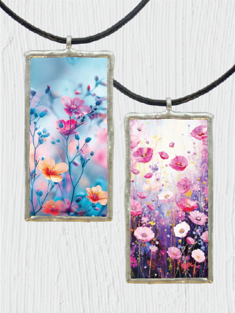 Double-Sided Floral Spring Pendant