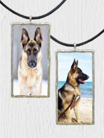 German Shepherd Double-Sided Pendant