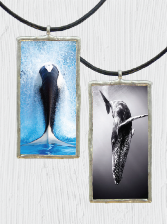 Double-Sided Whale Pendant