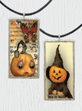 Double-Sided Pumpkin Head Pendant