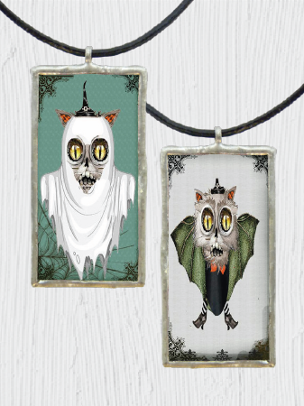 Double-Sided Ghostly Pendant