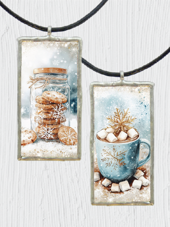 Double-Sided Cozy WInter Pendant