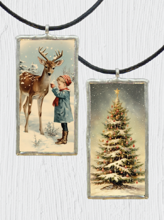 Double-Sided Nostalgic Christmas Pendant