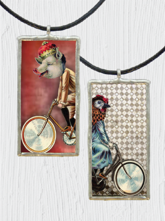 Crowned Critters Double-Sided Pendant