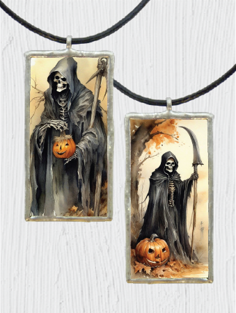 Double-Sided Grim Reaper Pendant