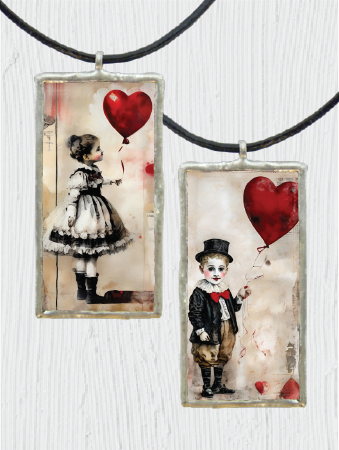 Double-Sided Valentine Kids Pendant