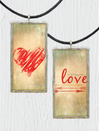 Double-Sided Heart Pendant
