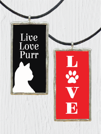 Double-Sided  Cat Lover Pendant