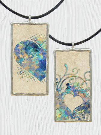 Double-Sided Heart Swirl Pendant