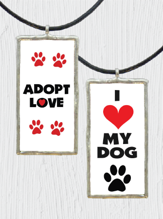 Double-Sided I ❤️ My Dog Pendant