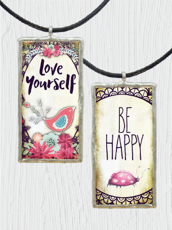 Double-Sided Love Yourself Pendant