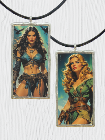 Warrior Princess Double Sided Pendant