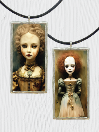 Creepy Doll Double-Sided Pendant