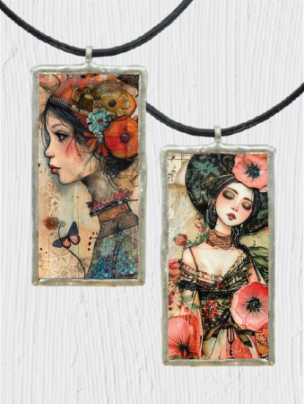 Painted Portraits Pendant