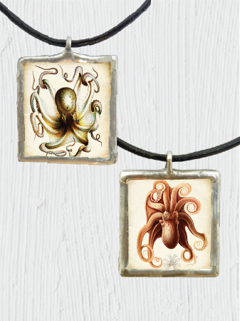 Octopus Art Pendant