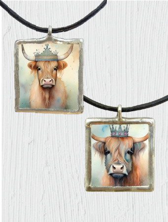 Double-sided Rule the Pasture Pendant